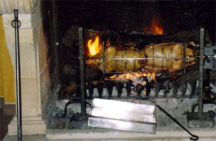 chapons  début de cuisson